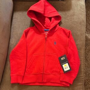 🌲US Polo Assn Kids Red Zip Up Hoodie
